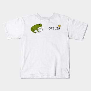 Frog Supports Essential Workers like Ofelia with Rainbow Kids T-Shirt